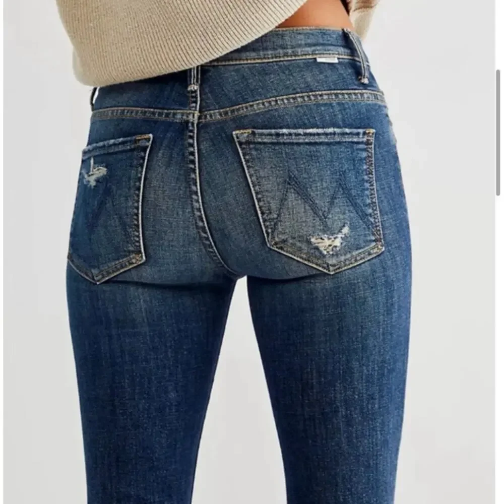 MOTHER Denim The Insider Crop Step Fray Jeans 25 Wicked Wildflower